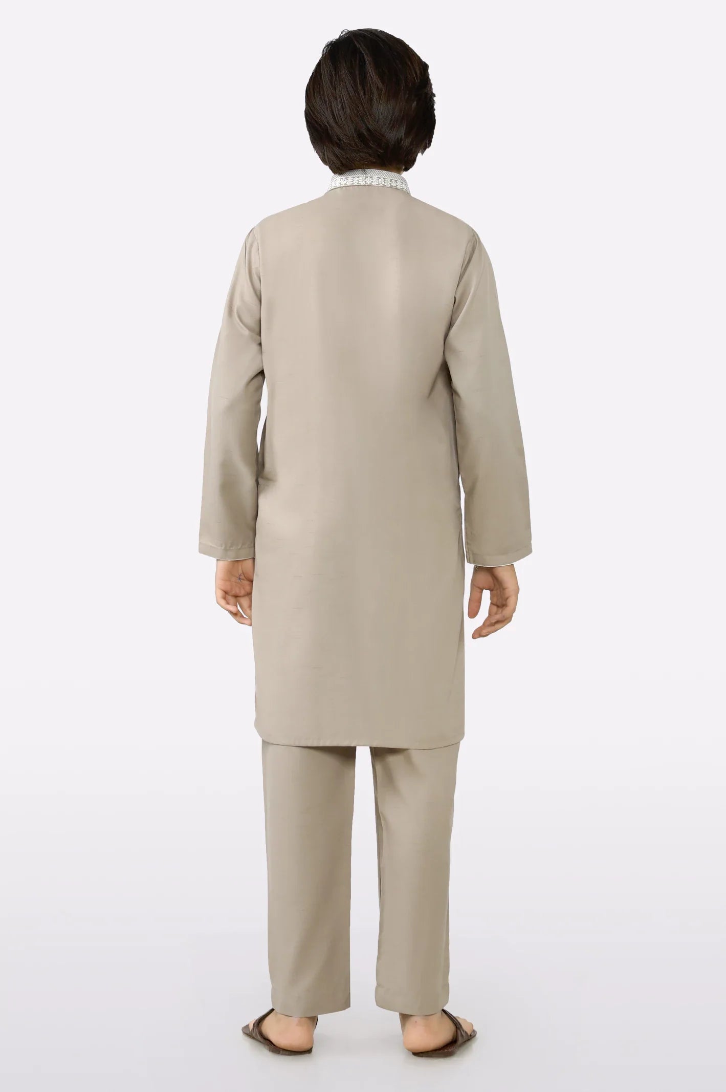 Beige Boys Kurta Pajama