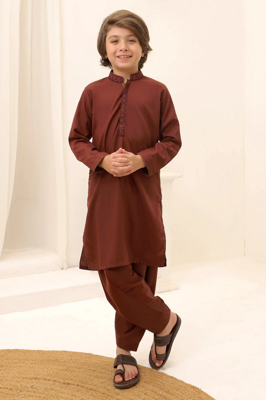 Maroon Boys Kurta Shalwar