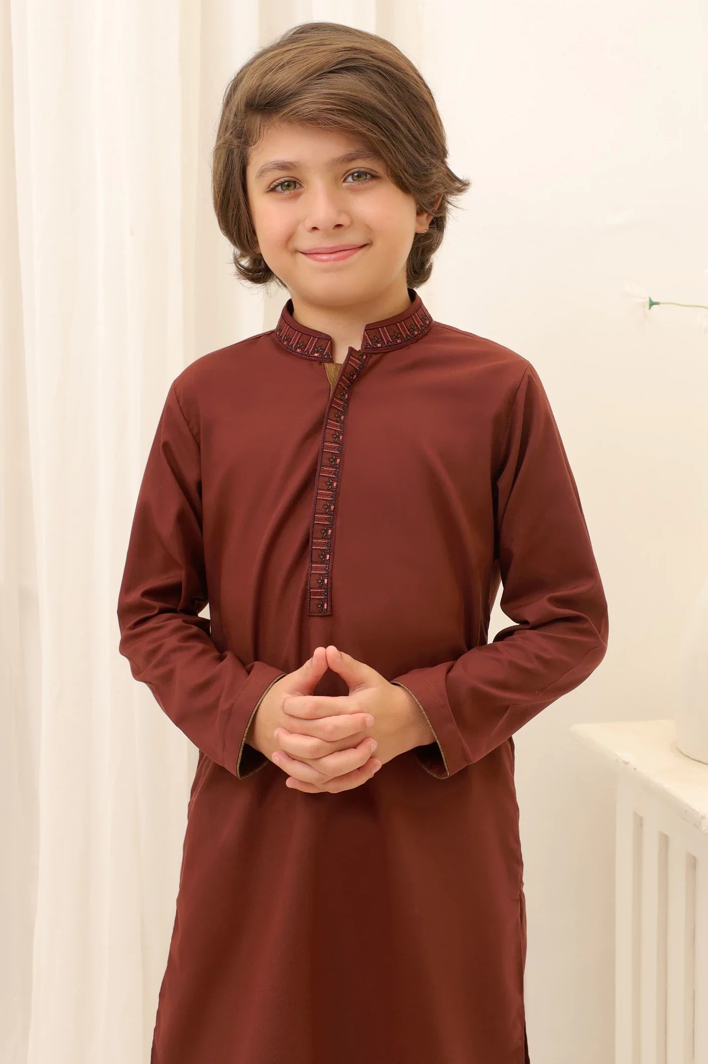 Maroon Boys Kurta Shalwar
