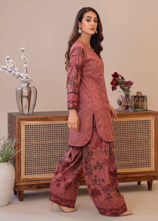 Summer Lawn Kurta & Farshi Shalwar in Tawny Brown