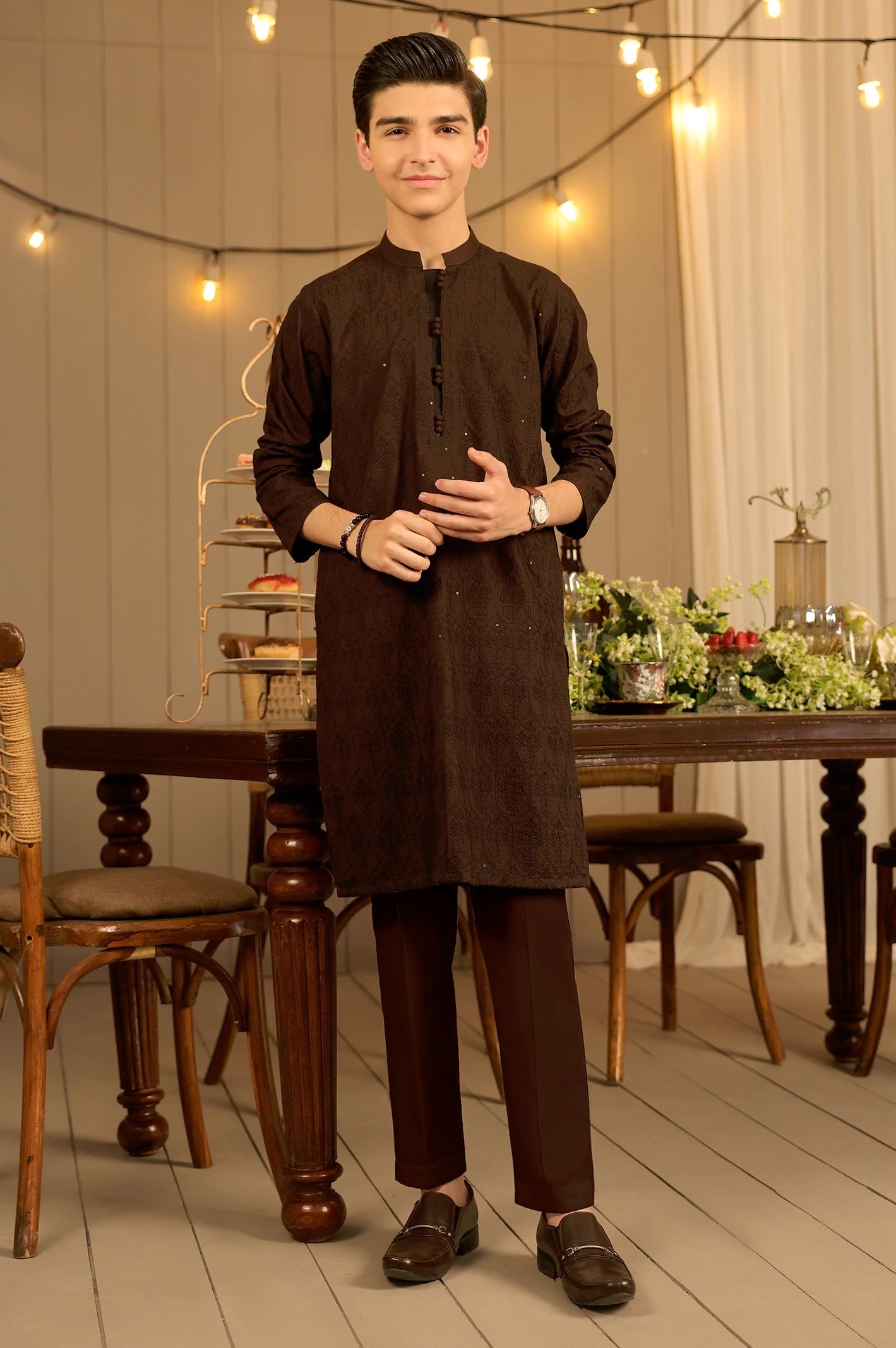 Maroon Boys Kurta Pajama