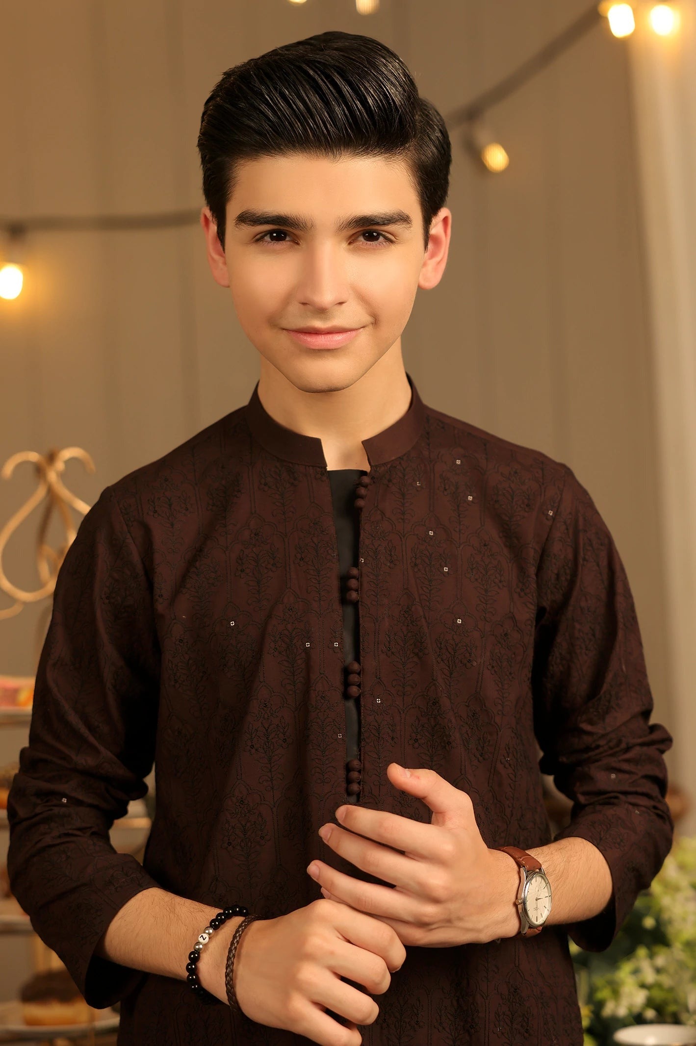 Maroon Boys Kurta Pajama