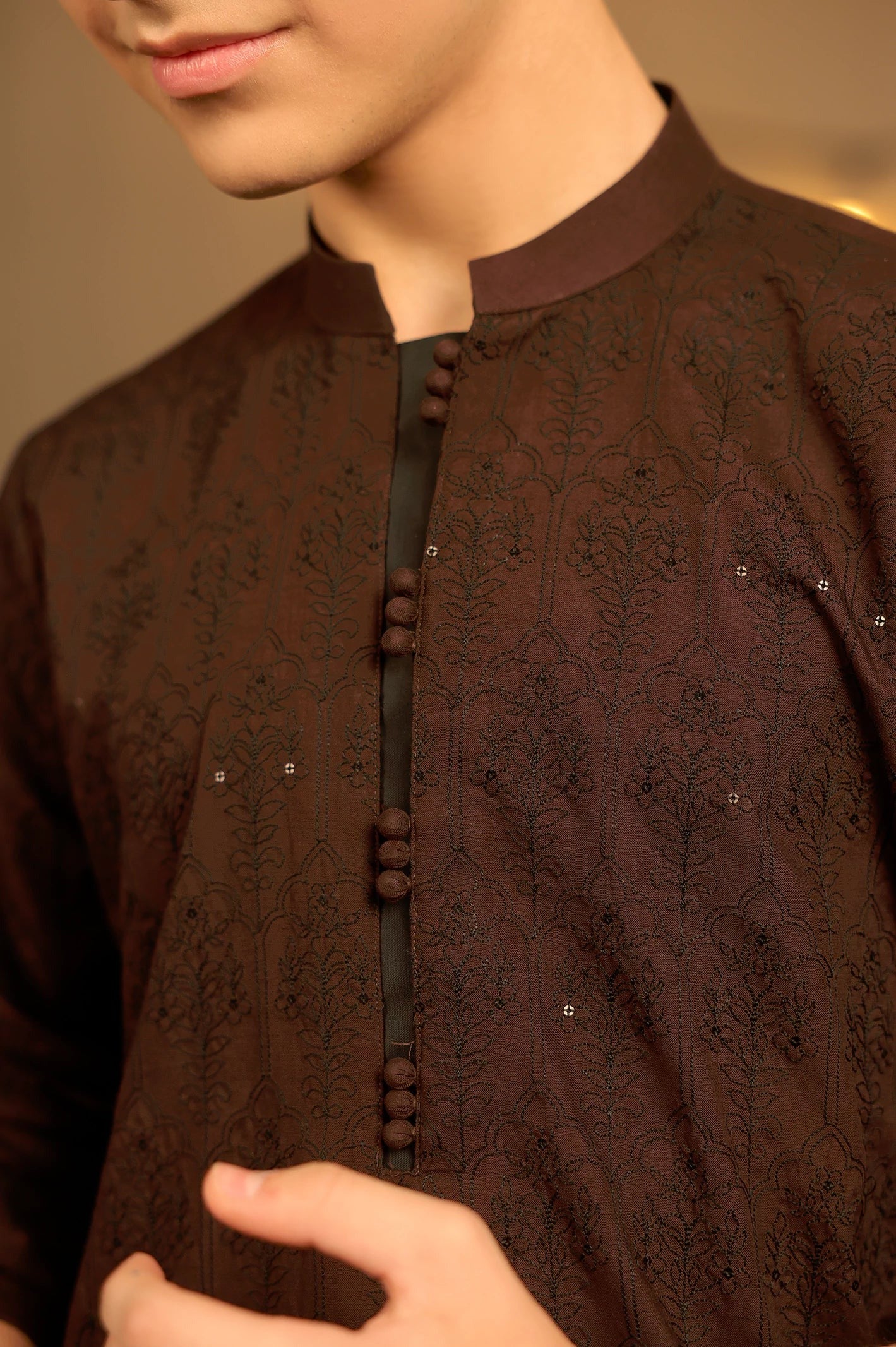 Maroon Boys Kurta Pajama