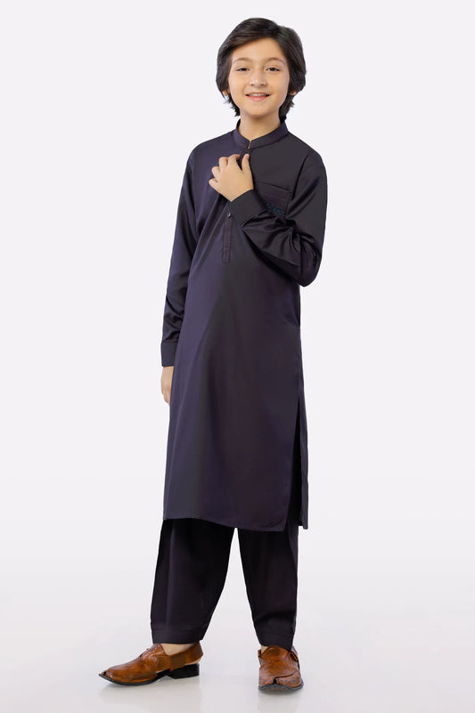 Dark Purple Boys Kameez Shalwar