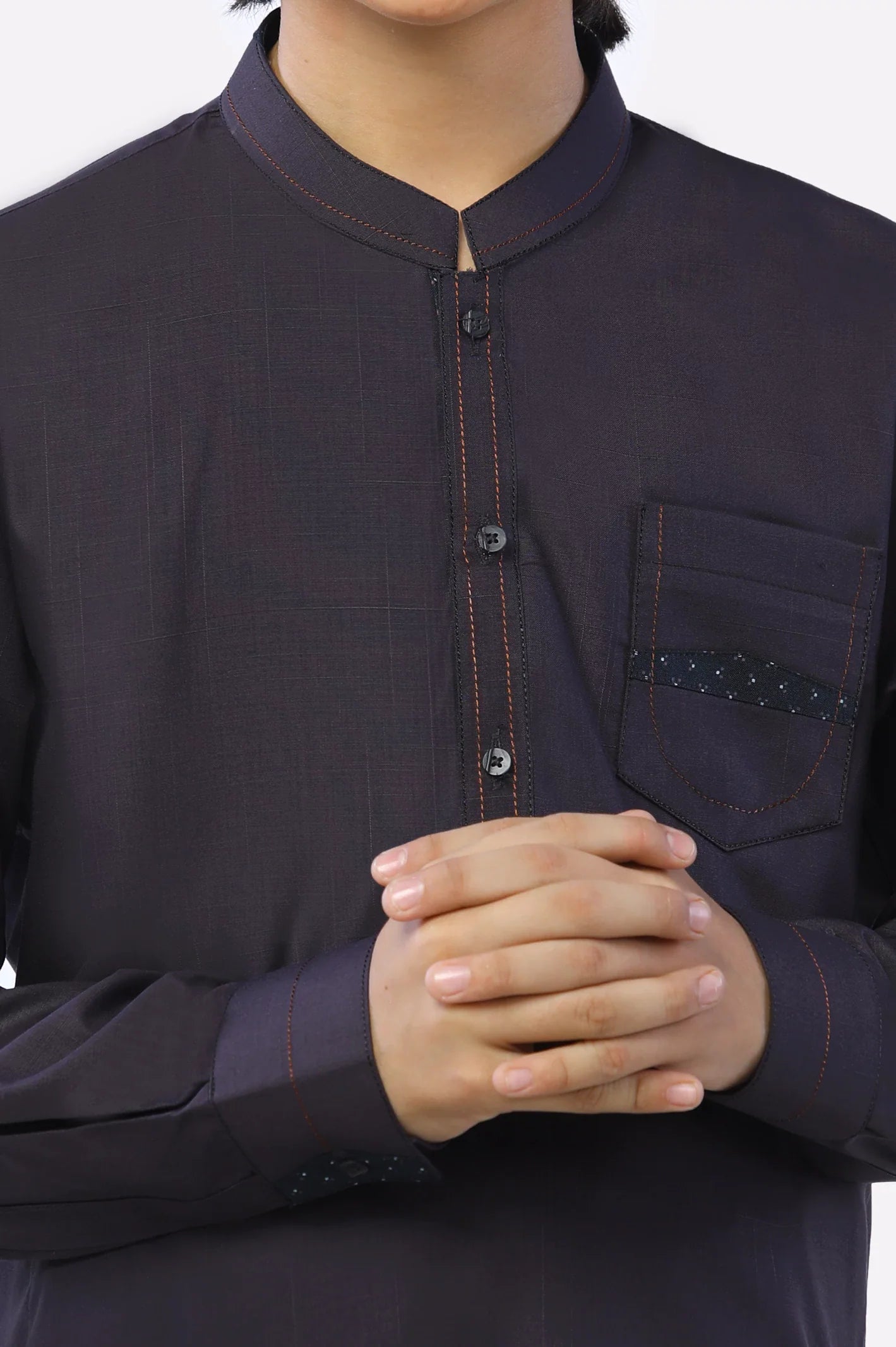 Dark Purple Boys Kameez Shalwar