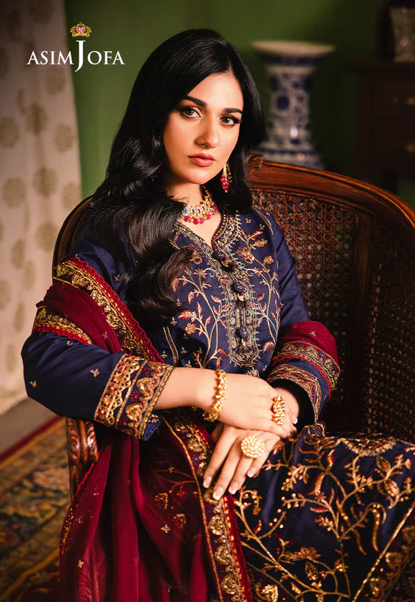 AJLP-02 EMBROIDERED TWISTED LAWN 3PCS