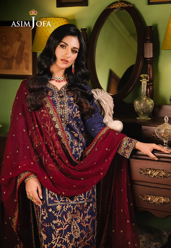 AJLP-02 EMBROIDERED TWISTED LAWN 3PCS