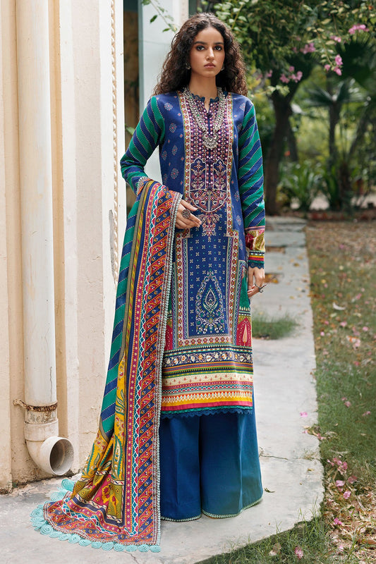 BIRCH DIGITAL PRINTED EMBROIDERED KHADDAR