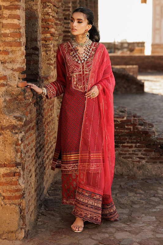 3-PC Embroidered Silk Suit