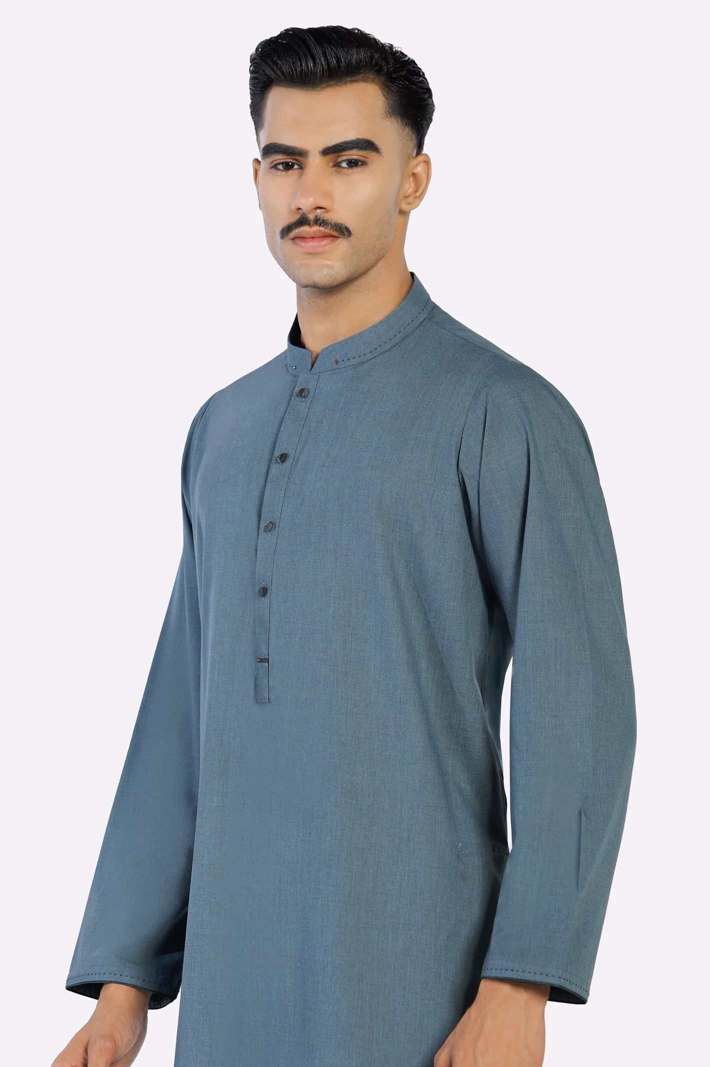 Blue Wash & Wear Kurta Pajama