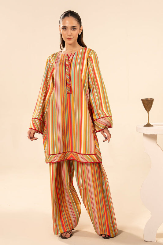 2-PC Printed Cotton Suit