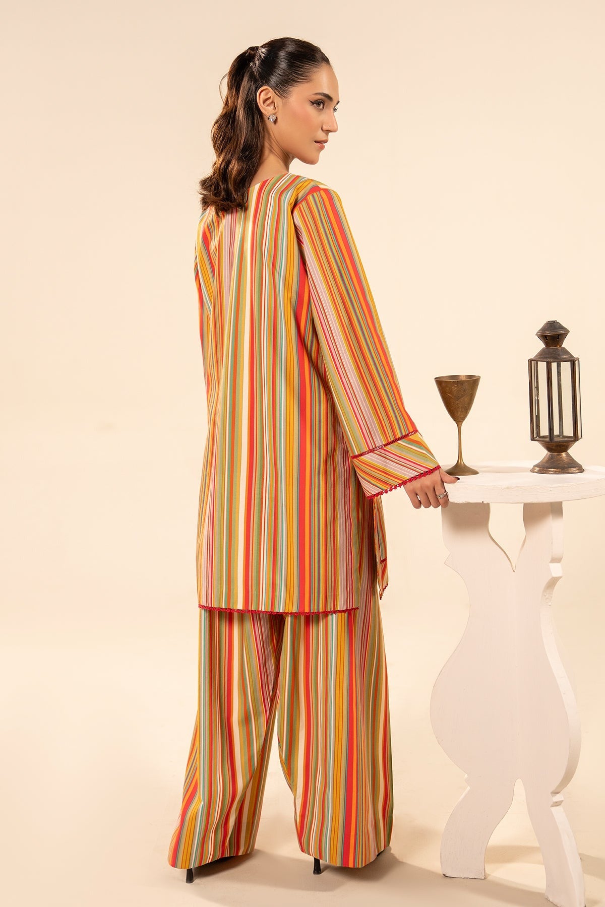 2-PC Printed Cotton Suit