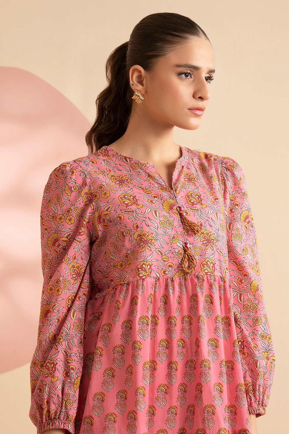 Blush Breeze Lawn Tunic