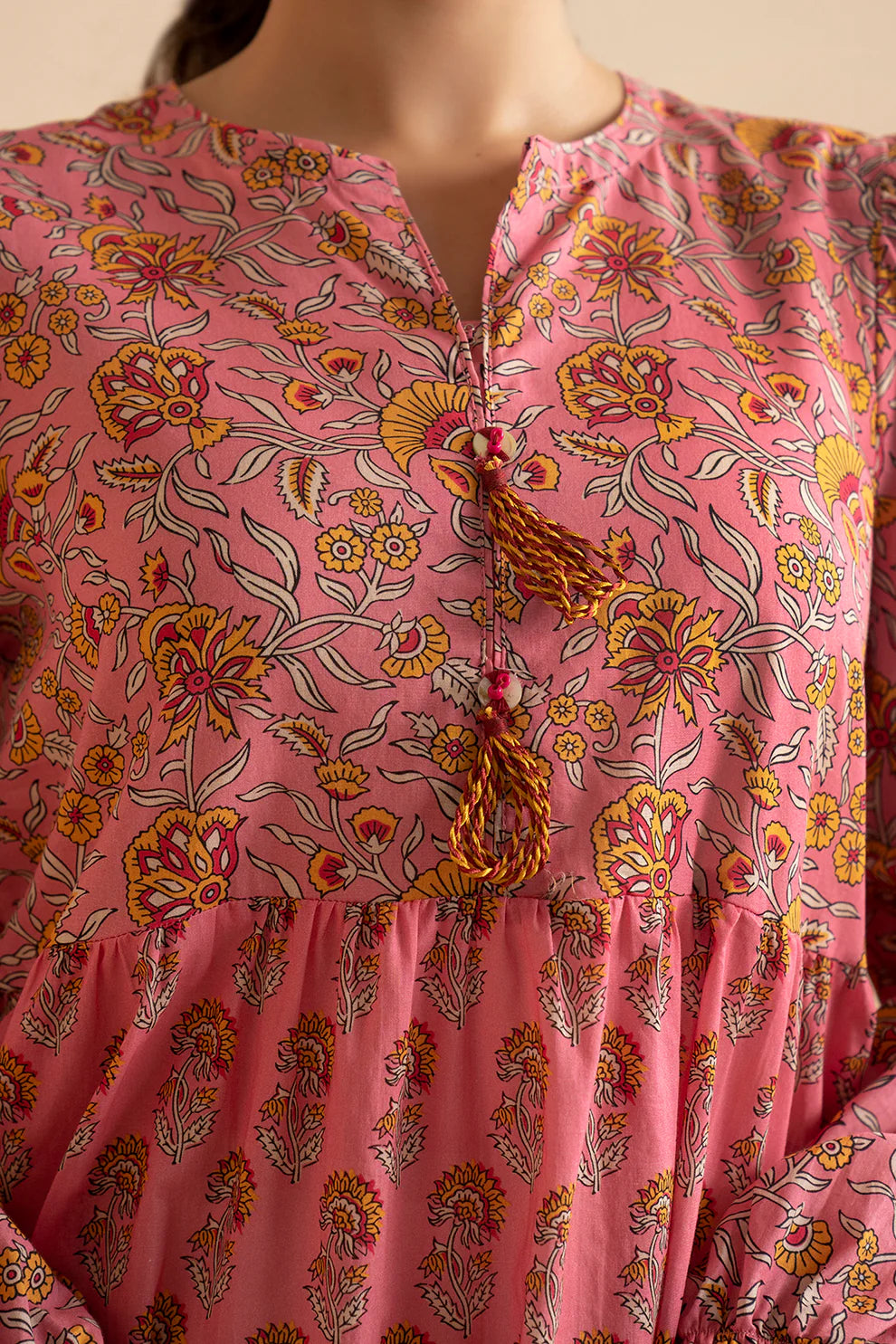 Blush Breeze Lawn Tunic