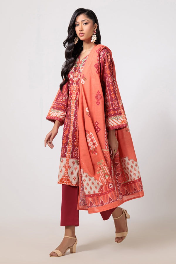 Elegant Winter Printed Heavy Khaddar Outfit