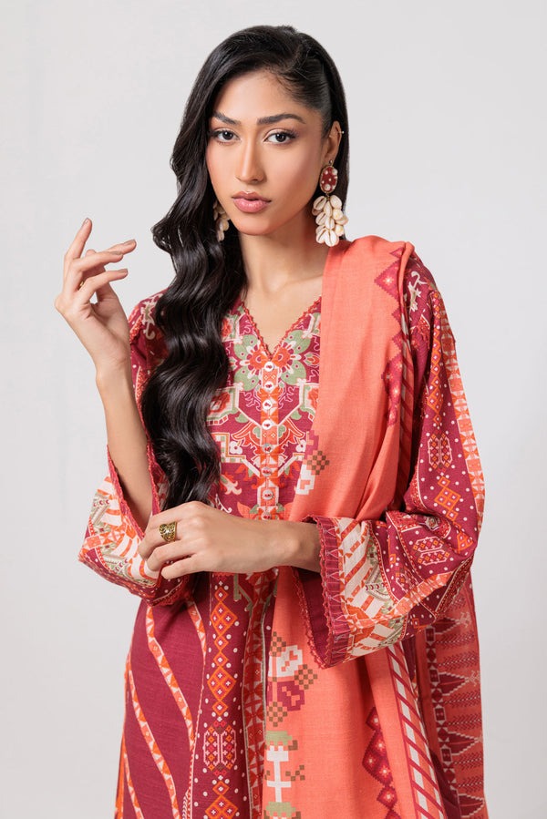 Elegant Winter Printed Heavy Khaddar Outfit