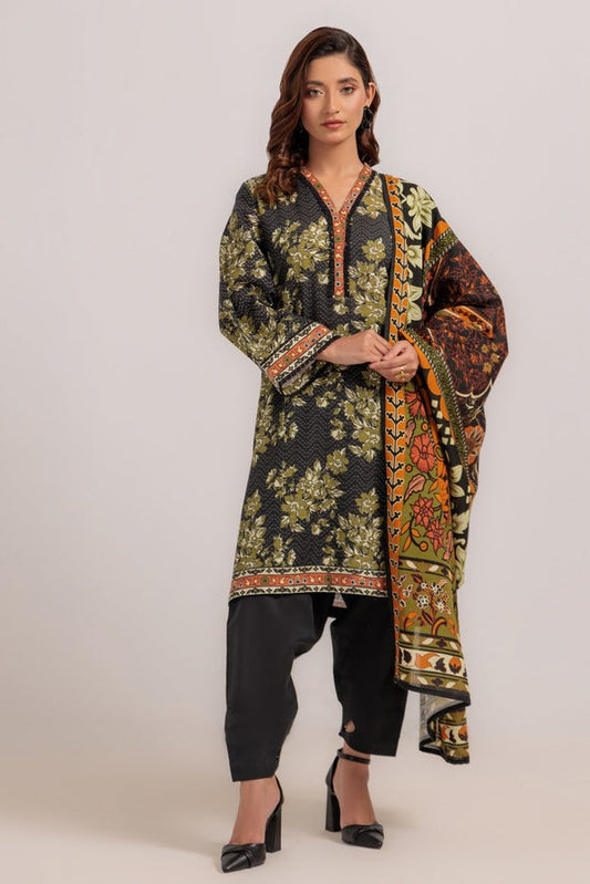Elegant Winter Wear Printed Heavy Khaddar Suit