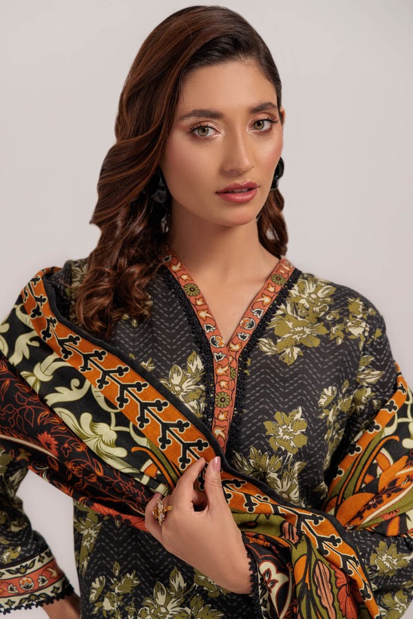Elegant Winter Wear Printed Heavy Khaddar Suit