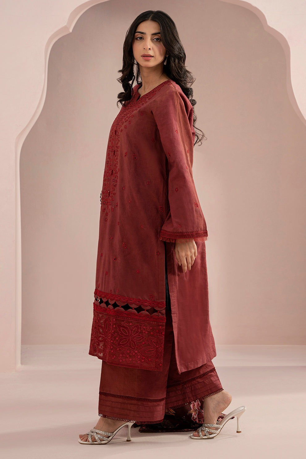 Embroidered Shirt Shalwar Dupatta - CAMBRIC