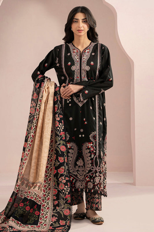 Embroidered 3 Piece Dress - Shirt Shalwar Dupatta