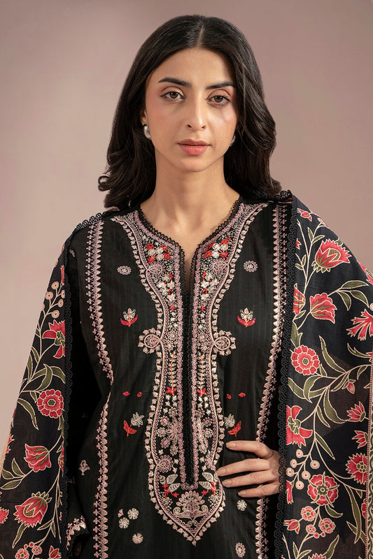 Embroidered 3 Piece Dress - Shirt Shalwar Dupatta