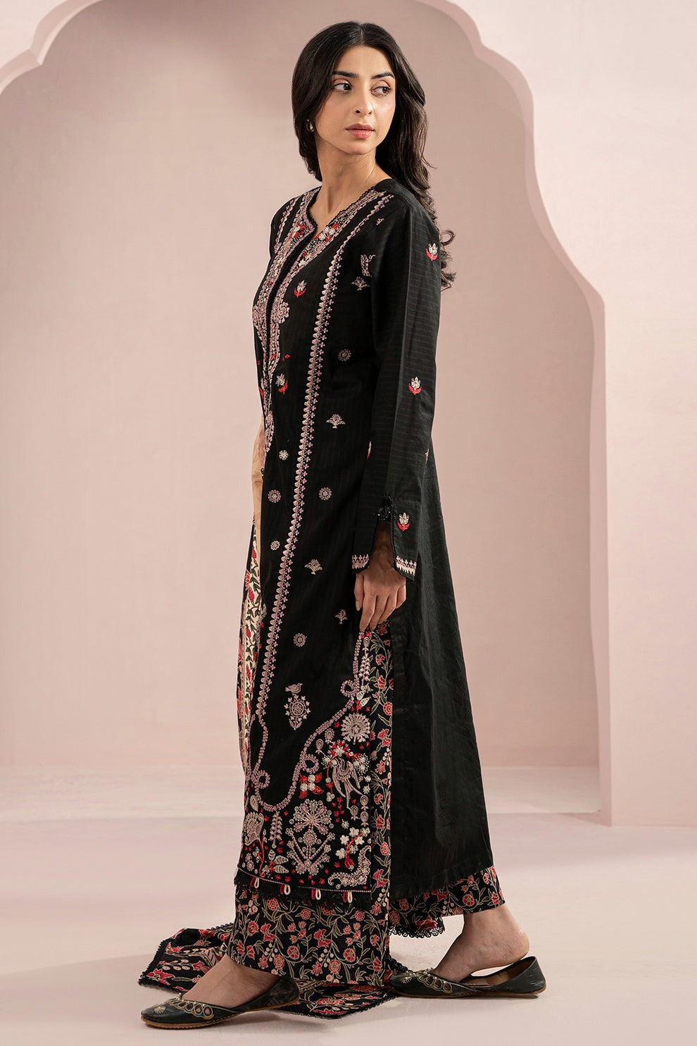 Embroidered 3 Piece Dress - Shirt Shalwar Dupatta
