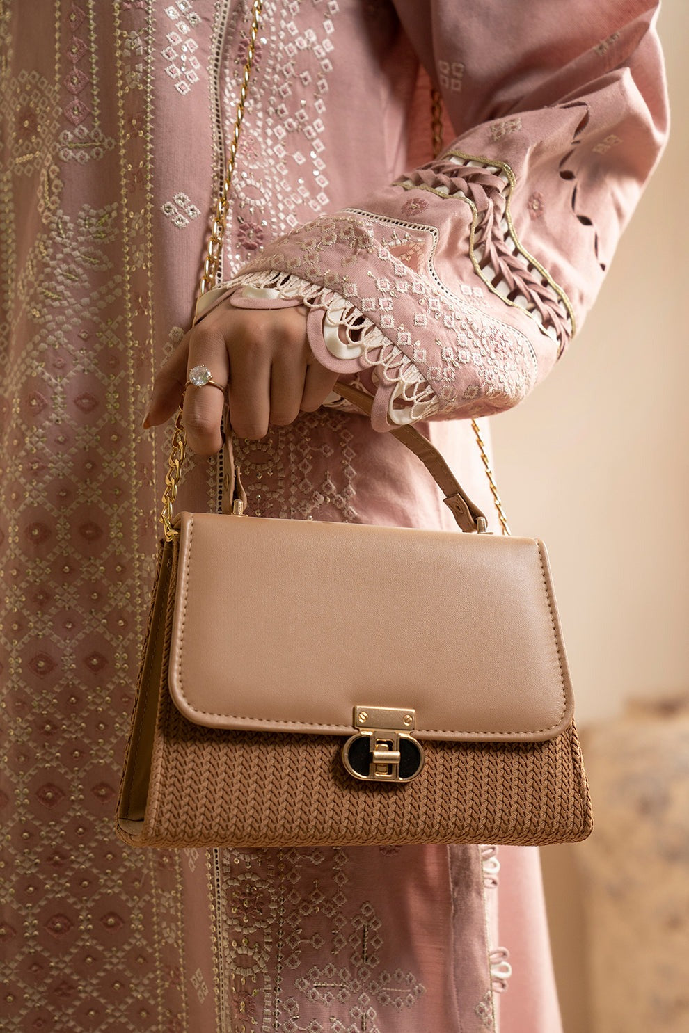 Embroidered Shirt Shalwar Dupatta - Cotton Silk