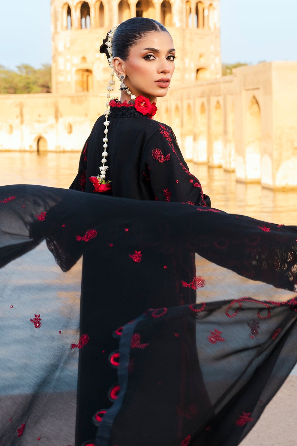 Embroidered Shirt Shalwar Dupatta - CHIKANKARI