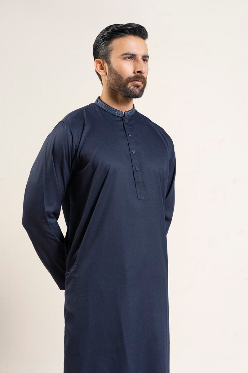 Embroidered Cotton Kurta & Shalwar – Comfortable 2-Piece Traditional Wear