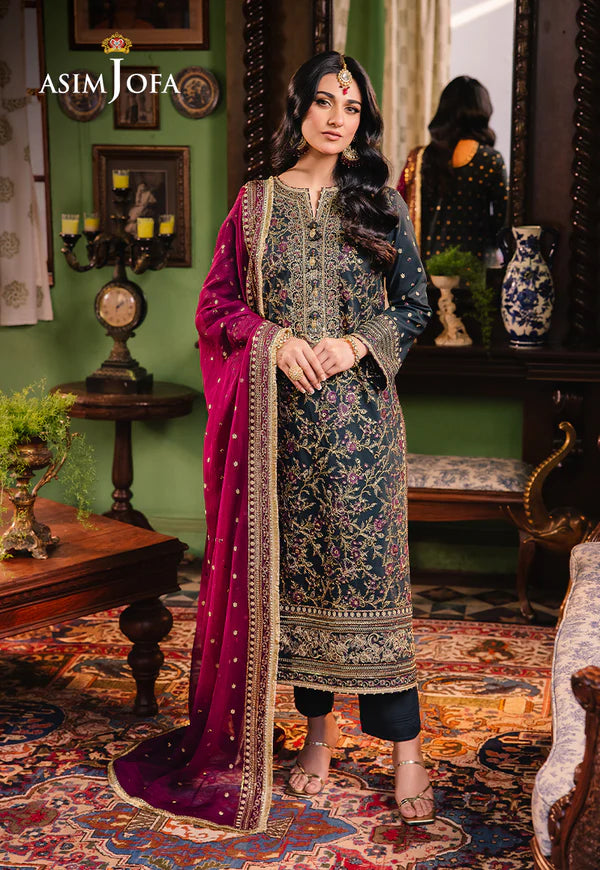 AJLP-01 EMBROIDERED TWISTED LAWN 3PCS