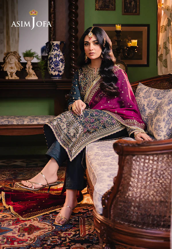 AJLP-01 EMBROIDERED TWISTED LAWN 3PCS
