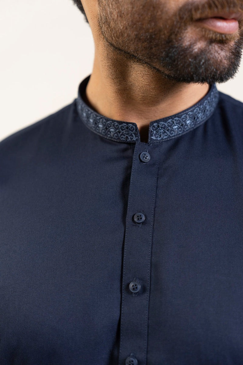 Embroidered Cotton Kurta & Shalwar – Comfortable 2-Piece Traditional Wear