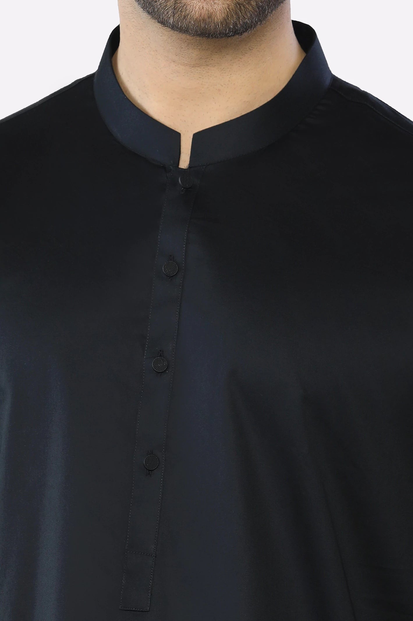 Classic Black Cotton Shalwar Kameez – Comfortable 2-Piece Traditional Wear