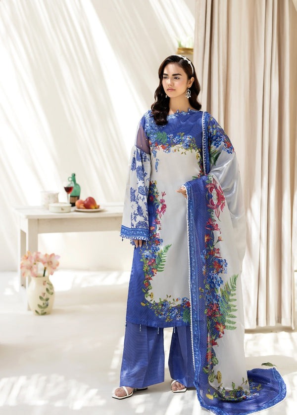 Graceful Glamour – Pearl-Embellished Shamose Silk 3-Piece