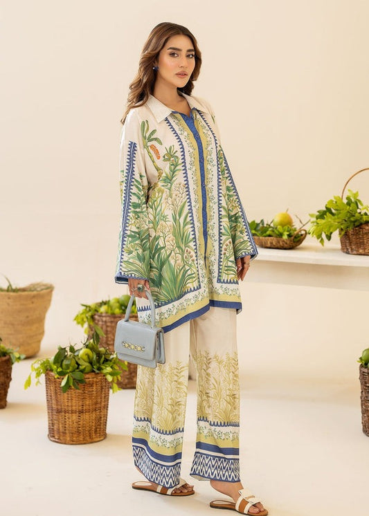 Lime Crape Digital Printed Co-Ord Set