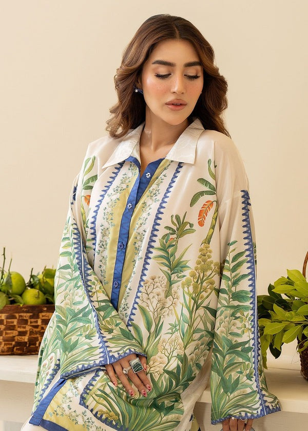 Lime Crape Digital Printed Co-Ord Set