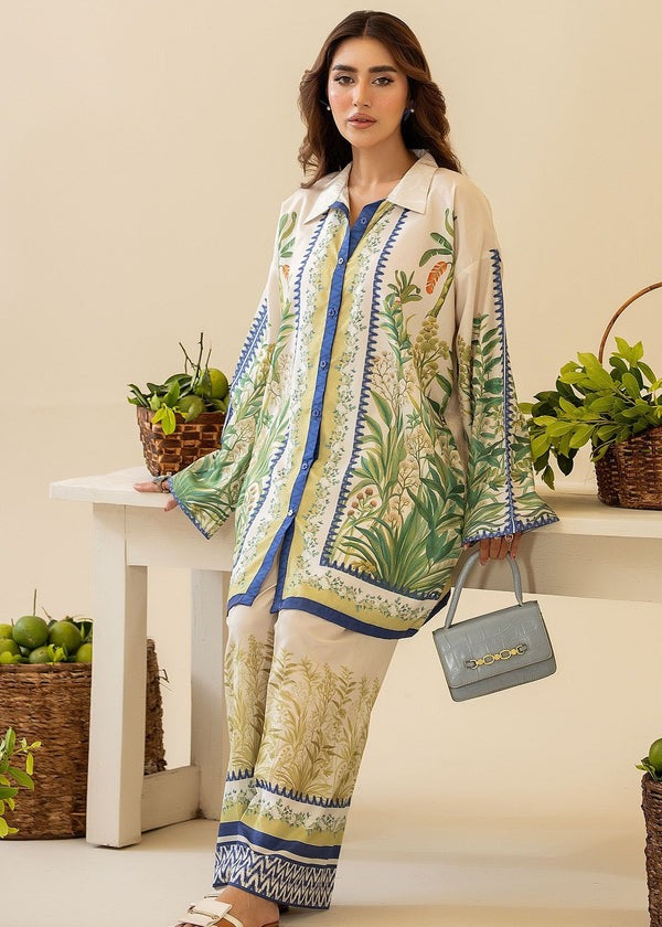 Lime Crape Digital Printed Co-Ord Set