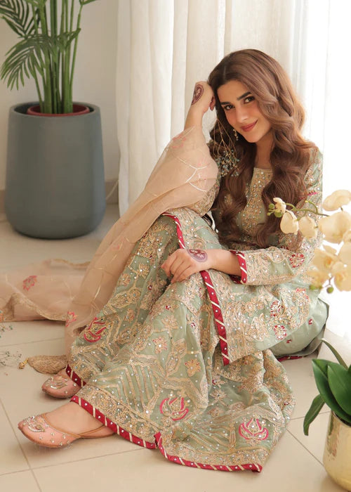 EMBROIDERED STITCHED 3 PIECE GARARA DRESS