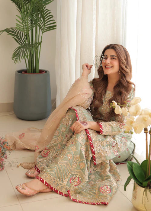 EMBROIDERED STITCHED 3 PIECE GARARA DRESS