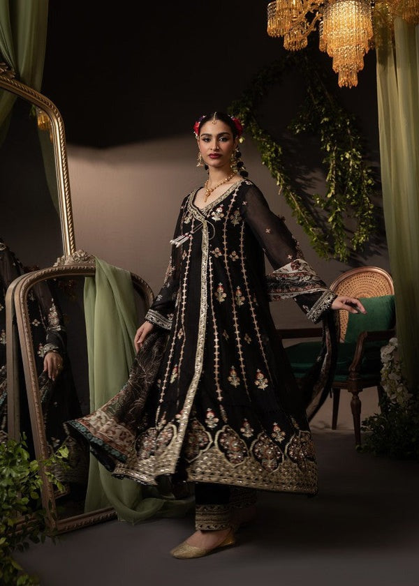 Tilla Radiance – Gold-Embroidered Cotton Net Suit