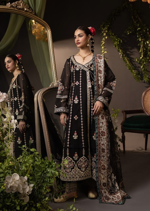 Tilla Radiance – Gold-Embroidered Cotton Net Suit