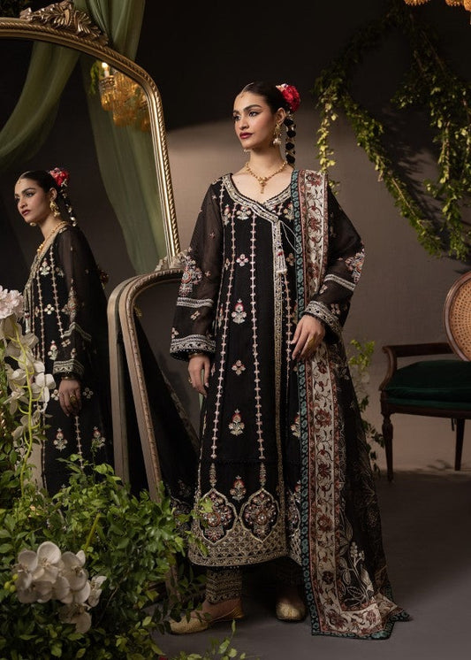 Tilla Radiance – Gold-Embroidered Cotton Net Suit