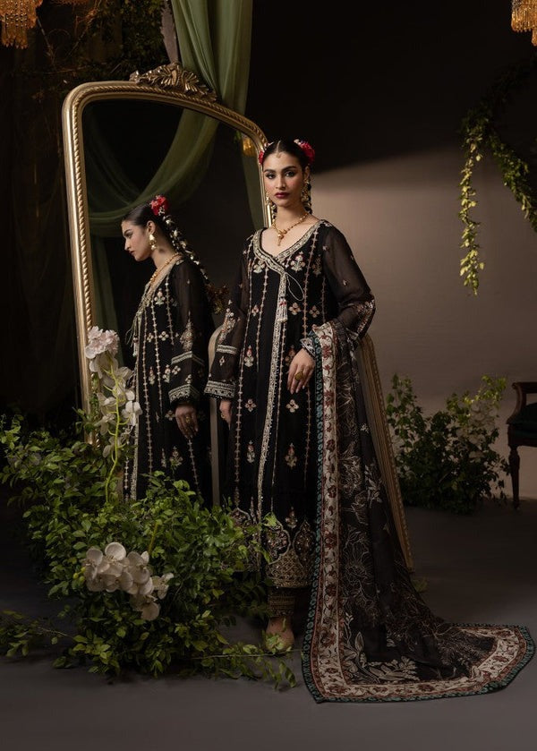 Tilla Radiance – Gold-Embroidered Cotton Net Suit