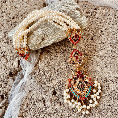 Satrangi Shingar Earrings & Tikka -