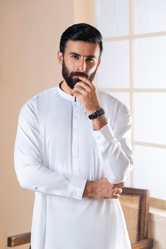 Embroidered Blended Kameez & Shalwar – Elegant 2-Piece Eastern Wear