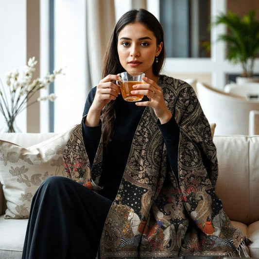 Heritage Threads: The Mughal Elegance Shawl