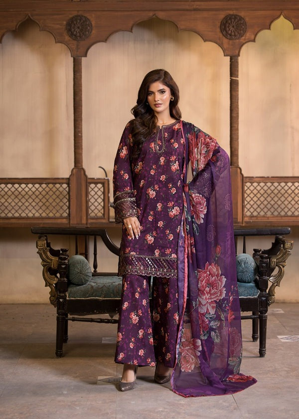 Summer Embroidered Lawn Suit – 3-Piece Elegant Ensemble
