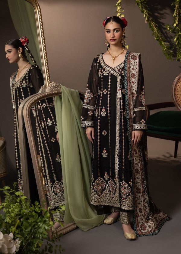 Tilla Radiance – Gold-Embroidered Cotton Net Suit